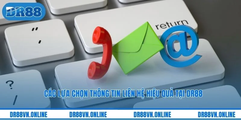 Các lựa chọn thông tin liên hệ hiệu quả tại DR88